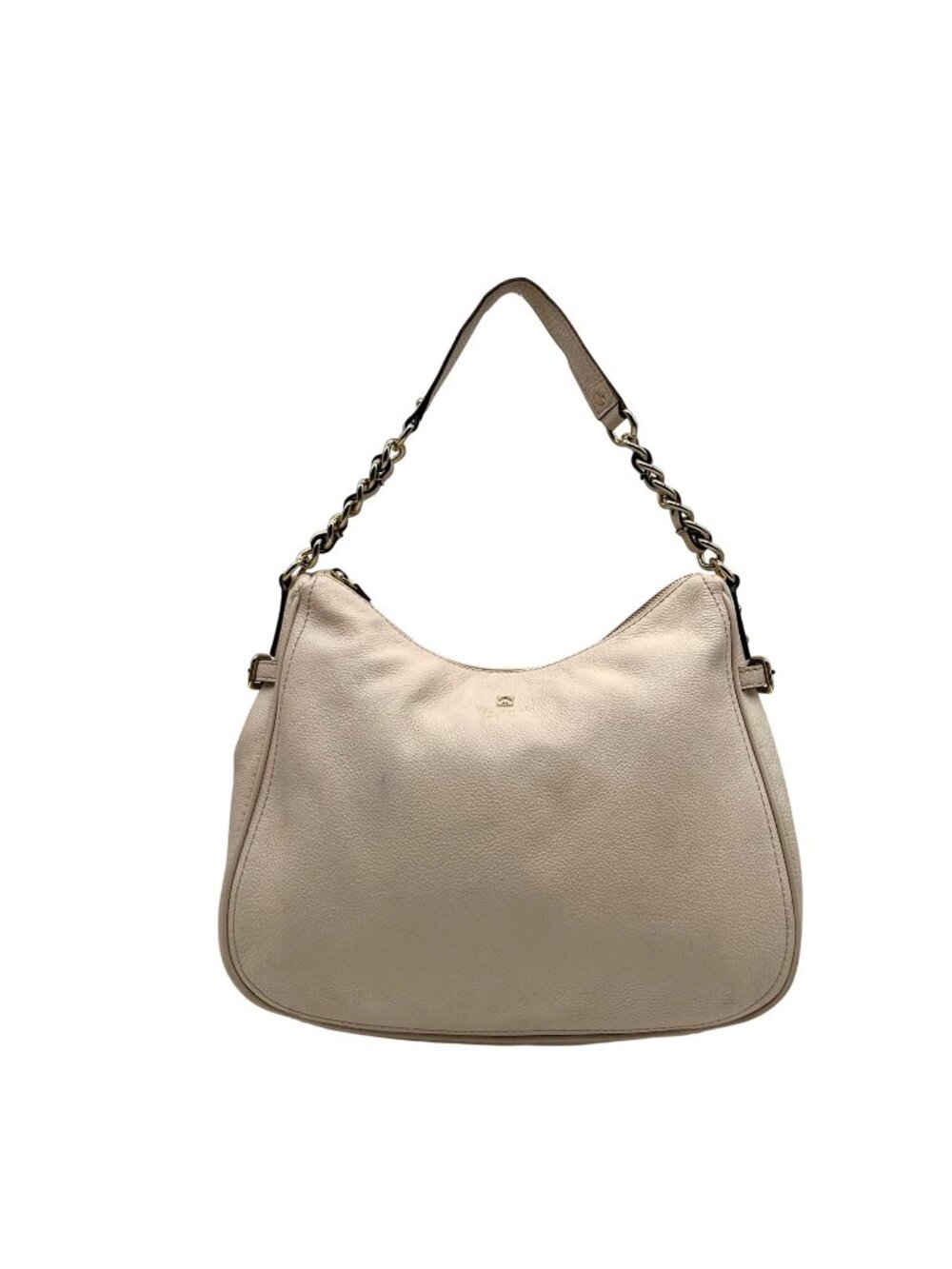 Kate Spade Cream Pebbled Leather Pine Street Finley Hobo Bag